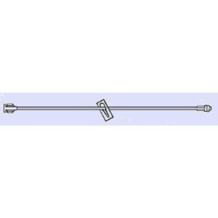 All-Med Extension Set 7 Inch Tubing Without Ports 0.20 mL Priming Volume DEHP-Free, Lipid Resistant - M-768772-3062 - Box of 50