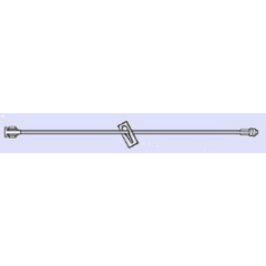 All-Med Extension Set 7 Inch Tubing Without Ports 0.20 mL Priming Volume DEHP-Free, Lipid Resistant - M-768772-3062 - Box of 50