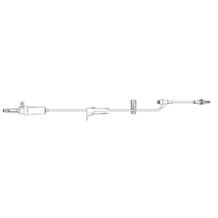 Zyno Medical Primary Administration Set Z-800 20 Drops / mL Drip Rate 105 Inch Tubing 1 Port - M-953300-2109 - Case of 50