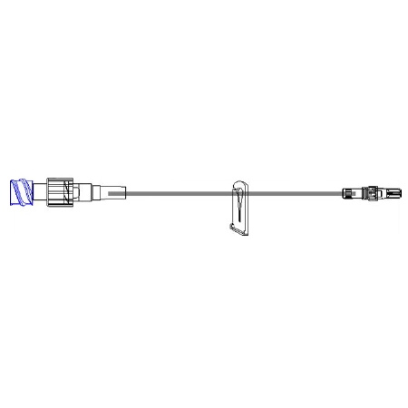 ICU Medical Extension Set 7.5 Inch Tubing 2 Ports DEHP-Free - M-584601-4582 - Case of 50