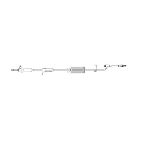 Zyno Medical Primary Administration Set Z-800 20 Drops / mL Drip Rate 105 Inch Tubing 1 Port - M-953302-4239 - Case of 50