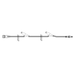 ICU Medical Extension Set Bravo 24® 21 Inch Tubing 2 Port DEHP-Free - M-733736-2370 - Case of 50