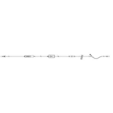 ICU Medical Primary Administration Set Primary Sapphire™ 122 Inch Tubing 1 Port - M-1120302-3049 - Case of 50