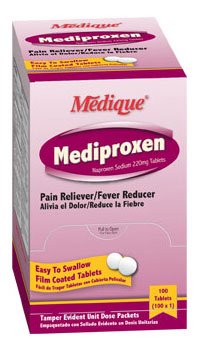 Medique Products Pain Relief Mediproxen 220 mg Strength Naproxen Sodium Tablet 100 per Box