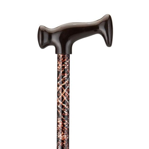 Nova Ortho-Med T-Handle Cane Aluminum 28 to 39 Inch Height Snake Skin Print - M-1167011-3673 - Case of 12