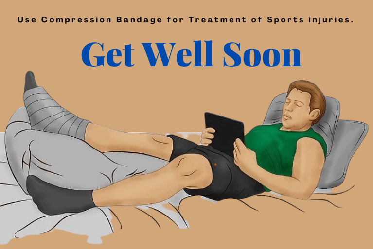 Using Compression Bandage for treating Sports Injuries