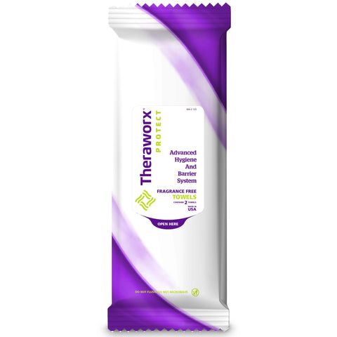 Personal Hygiene Barrier Wipe Theraworx® Protect Advanced Hygiene Barrier System Soft Pack Unscented 2 Count (2/EA 100EA/CS) MK-1001162