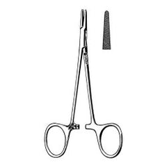 Needle Holder Econo™ Webster-Halsey 5-1/4 Inch Length Blunt Straight Serrated Tips Finger Ring Handle Box of 12 MK-1007541