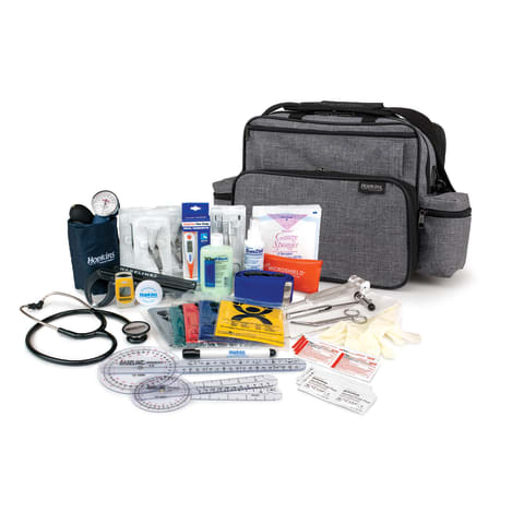 marketlab Hopkins Deluxe PT Home Call Bag Kit, With Antimicrobial Home Health Shoulder Bag  1 / each