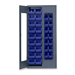 MARKET LAB 78"H Gray QuickView Storage Cabinet w/36 Bins each ML100946