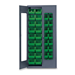 MARKET LAB 78"H Gray QuickView Storage Cabinet w/36 Bins each ML100946