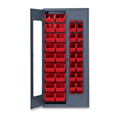MARKET LAB 78"H Gray QuickView Storage Cabinet w/36 Bins each ML100946