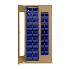 MARKET LAB 78"H Beige QuickView Storage Cabinet w/36 Bins each ML100947