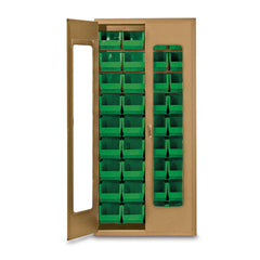 MARKET LAB 78"H Beige QuickView Storage Cabinet w/36 Bins each ML100947