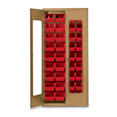 MARKET LAB 78"H Beige QuickView Storage Cabinet w/36 Bins each ML100947