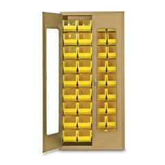 MARKET LAB 78"H Beige QuickView Storage Cabinet w/36 Bins each ML100947