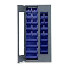 MARKET LAB 78"H Gray QuickView Storage Cabinet w/28 Bins each ML100948