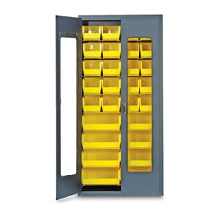 MARKET LAB 78"H Gray QuickView Storage Cabinet w/28 Bins each ML100948
