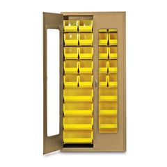 MARKET LAB 78"H Beige QuickView Storage Cabinet w/28 Bins each ML100949