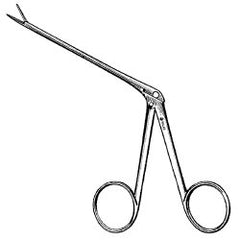 Alligator Forceps Sklar® 3 Inch Length OR / Surgical Grade German Stainless Steel NonSterile NonLocking Finger Ring Handle Straight Micro, Smooth Tips EACH MK-1011657
