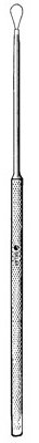 Ear Curette Econo™ Billeau 6-1/2 Inch Length Round Knurled Handle Small Tip Flexible Oval Loop Tip Box of 12 MK-1013572
