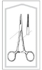 Hemostatic Forceps Merit Sterile™ Kelly 5-1/2 Inch Length Floor / Office Grade Pakistani Stainless Steel Sterile Locking Finger Ring Handle Straight Serrated Tips BOX OF 25 MK-1015446