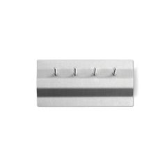 Instrument Brush Organizer 1 X 5 Inch, Stainless Steel, Pegged Bar with Adhesive Backing EACH MK-1017006
