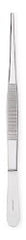 Tissue Forceps Centurion® 8 Inch Length Floor / Office Grade Stainless Steel Sterile NonLocking Thumb Handle Straight 1 X 2 Teeth CASE OF 20 MK-1017290