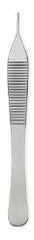 Tissue Forceps Centurion® Lil' Tips® Adson 4-3/4 Inch Length OR / Surgical Grade Stainless Steel Sterile NonLocking Thumb Handle Straight 1 X 2 Teeth CASE OF 20 MK-1017617