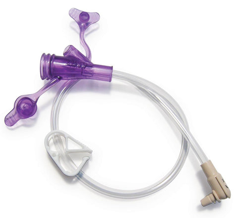 Button Extension Set Mini ONE® 24 Inch, Clear, Purple  W/Y-PORT ADPT PUR 24" (10/BX) MK-1018714