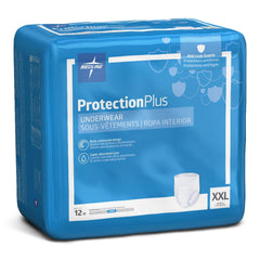 Absorbent Underwear FitRight® Super Pull On with Tear Away Seams Adult 2X-Large Unisex Disposable Heavy Absorbency  (12/BG 4BG/C MK-1019116