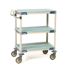 MARKET LAB MetroMax i® Antimicrobial Utility Cart 3- Shelf 39.25"H, 24"W x 36"D EACH ML102434