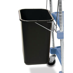 MARKET LAB Microban® Antibacterial Utility Cart Accessories, Wastebasket and Holder each ML102441