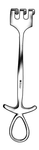 Rake Retractor Sklar® Israel OR Grade RETRACTOR, RAKE ISRAEL 30MMX37MM Each MK-1026616