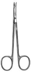 Dissecting Scissors Sklar® Shea 4-3/4 Inch Length OR / Surgical Grade German Stainless Steel NonSterile Finger Ring Handle Curved Sharp Tip / Sharp Tip EACH MK-1027033