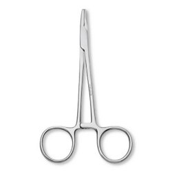 Needle Holder Baumgartner 5 Inch Length Diamond Serrated Jaw Finger Ring Handle Case of 20 MK-1028020