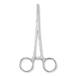 Hemostatic Forceps Centurion® Rochester-Pean 6-1/4 Inch Length Floor / Office Grade Stainless Steel Sterile Locking Finger Ring Handle Straight Serrated Tips CASE OF 20 MK-1028022