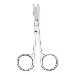 Stitch Scissors Centurion® Littauer 4-1/2 Inch Length Floor / Office Grade Stainless Steel Sterile Finger Ring Handle Straight Blunt Tip / Blunt Tip CASE OF 20 MK-1028833