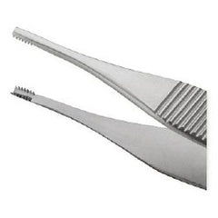 Tissue Forceps Centurion® Adson-Brown 4-3/4 Inch Length Floor / Office Grade Stainless Steel Sterile NonLocking Thumb Handle Straight 8 X 8 Side Grasping Teeth CASE OF 20 MK-1029317
