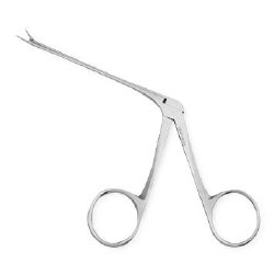 Alligator Forceps Centurion® 3-1/2 Inch Length Floor / Office Grade Stainless Steel Sterile Finger Ring Handle Straight Delicate, Serrated Tips CASE OF 20 MK-1030050