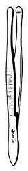 Cilia Forceps Sklar® Beer 3-1/2 Inch Length OR / Surgical Grade German Stainless Steel NonSterile NonLocking Thumb Handle Straight Smooth Tips EACH MK-1037166
