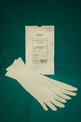 Infection Control Glove One Size Fits Most Cotton White Over-the-Wrist Length Hemmed Cuff Sterile Pair  SPECIALTY 100% CTN (1PR/PK 24PK/CS) MK-1041270