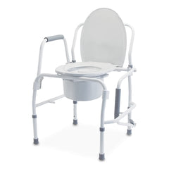 market leb Lumex Silver Collection, Steel Drop-Arm 3-in-1 Commode • 33.15"W x 18.9"L x 18.11"H each ML105205
