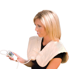 Moist Heating Pad Theratherm® Digital Neck / Shoulder One Size Fits Most Flannel Cover Reusable  23"X20" MK-1053333