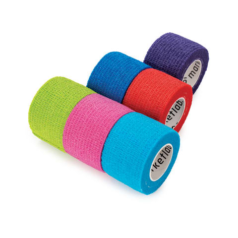 Marketlab Comfort Form™ Cohesive Bandages • Multicolor, 1.5"W x 5yd  48 / pk