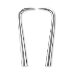 Tenaculum Forceps Centurion® Schroeder 9-1/2 Inch Length Floor / Office Grade Stainless Steel Sterile Locking Finger Ring Handle Straight 1 X 1 Sharp Prongs CASE OF 20 MK-1054207