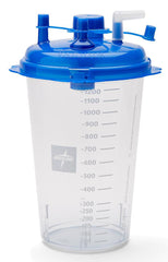 Rigid Suction Canister 1200 mL Sealing Lid W/LID LOCKING TRANS DISP 1200CC (40/CS) MK-1056160