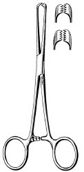 Tissue Forceps Sklar® Allis 12 Inch Length OR / Surgical Grade German Stainless Steel NonSterile Locking Finger Ring Handle Straight 5 X 6 Teeth EACH MK-1056432