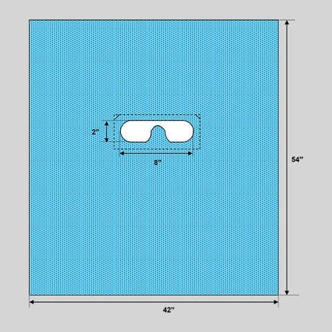 EENT Drape Bilateral Eye Drape 42 W X 54 L Inch Sterile (60/CS) MK-1057144