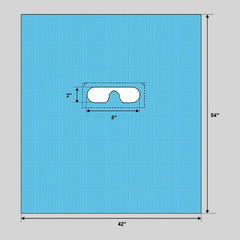 EENT Drape Bilateral Eye Drape 42 W X 54 L Inch Sterile (60/CS) MK-1057144